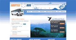 Desktop Screenshot of monteverdeshuttlebuscr.com